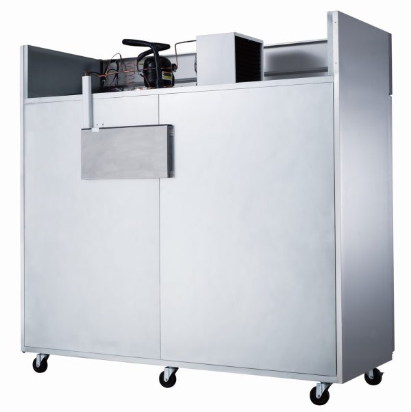 D83AR Commercial 3-Door Top Mount Refrigerator in Stainless Steel - Image 2
