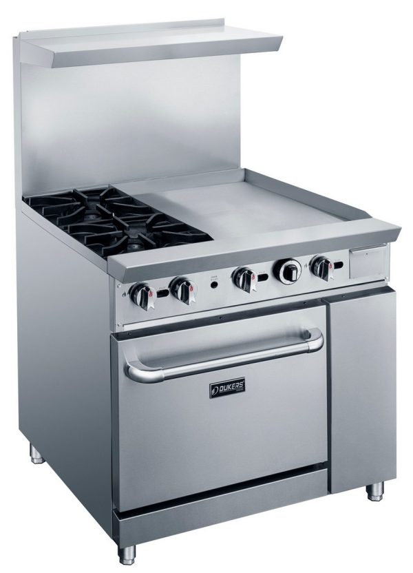 DCR36-2B24GM 36" Gas Range with Two (2) Open Burners & 24" Griddle - Image 3
