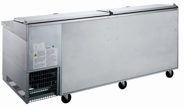 DPP90-12-S3 Commercial 3-Door Pizza Prep Table Refrigerator - Image 3