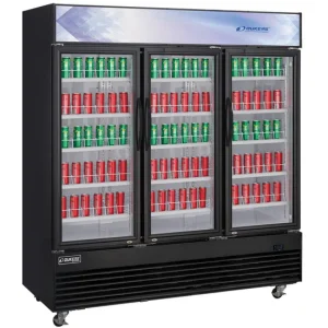 DSM-69R Commercial Glass Swing 3-Door Merchandiser Refrigerator