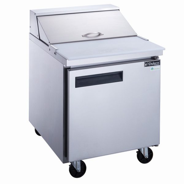 DSP29-8-S1 1-Door Commercial Food Prep Table Refrigerator in Stainless Steel - Image 4